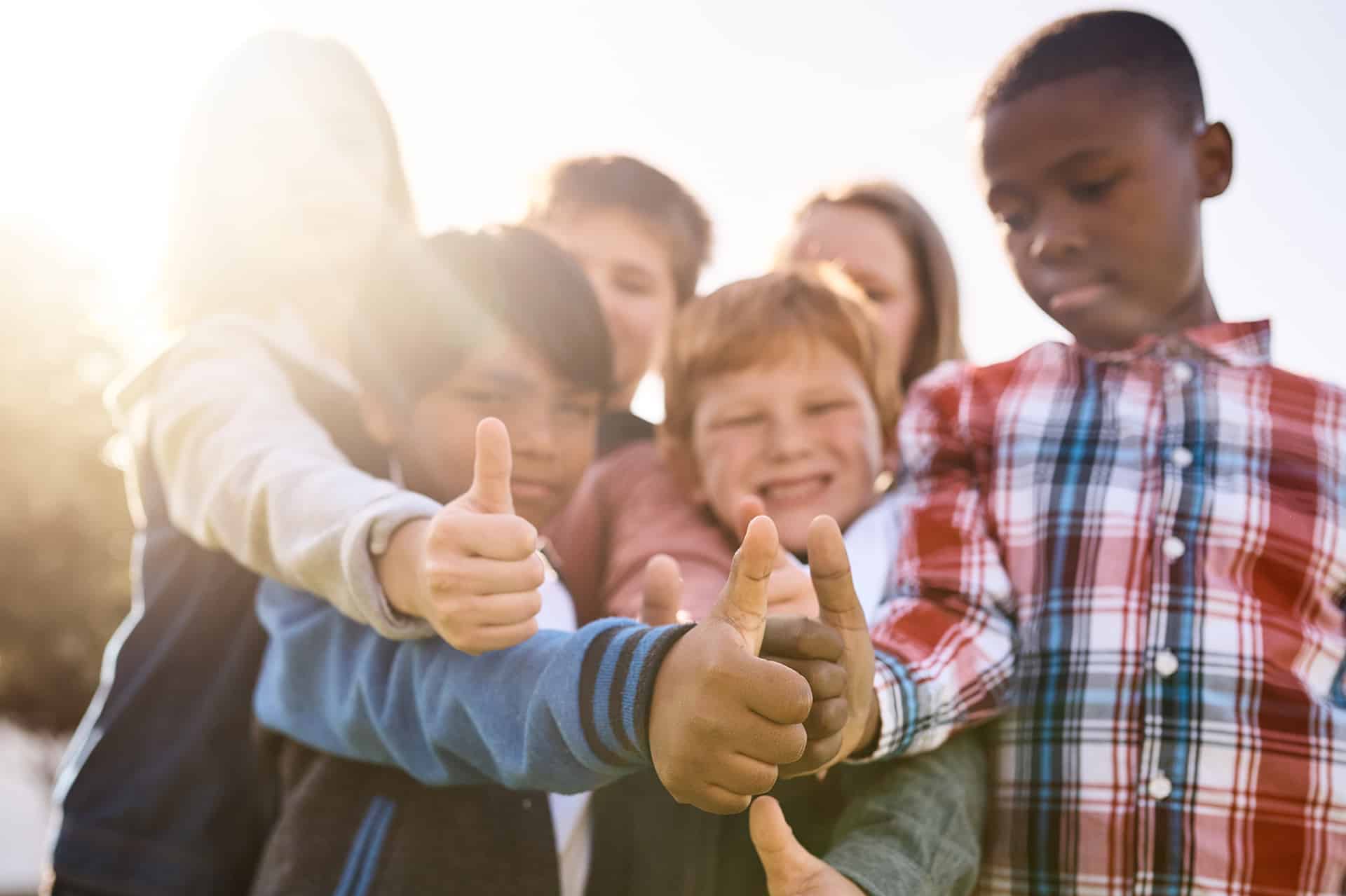 after school thumbs up